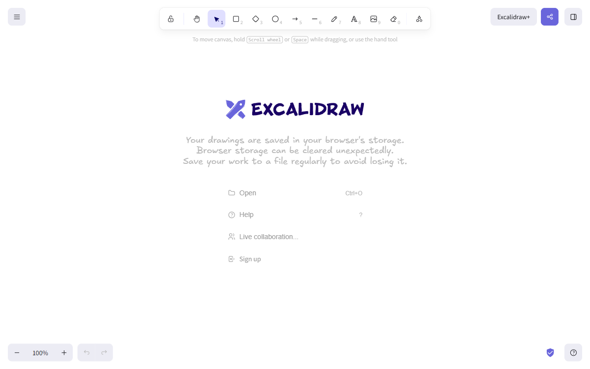 Excalidraw screenshot
